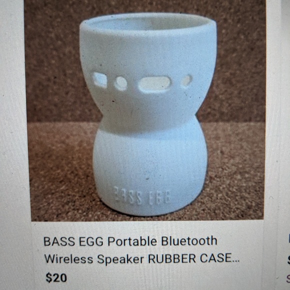 BASS EGG portable bluetooth vibration wireless speaker +skin case WORKS - Picture 5 of 6